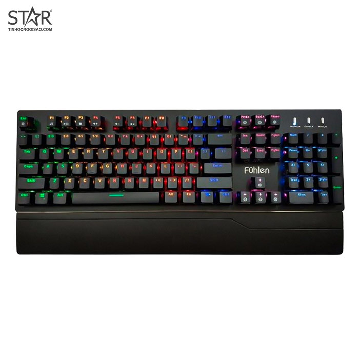 Bàn Phím Cơ Fuhlen Eraser LED Switch Quang Học (Đen) Bàn Phím Cơ Fuhlen Eraser LED Switch Quang Học (Đen)
