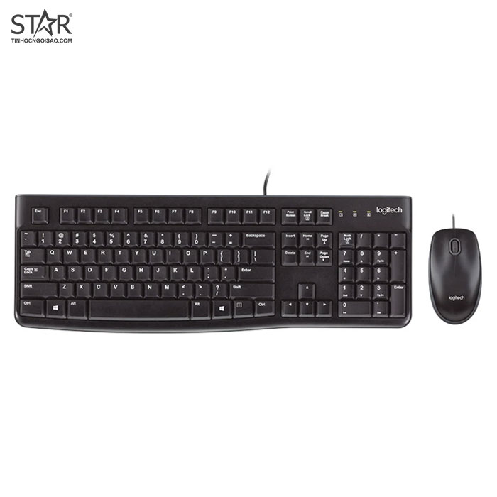 Combo Phím Chuột Logitech MK120 Chính Hãng (Đen) Combo Phím Chuột Logitech MK120 Chính Hãng (Đen)