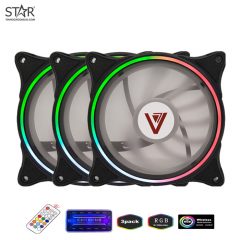 Fan Case VSP V206B RGB 12cm Pack 3 Fan