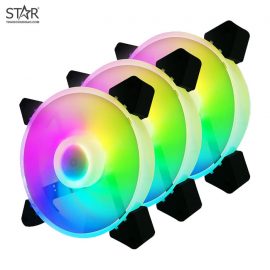 Fan Case VSP V209B RGB 12cm Pack 3 Fan (Hub + Remote)