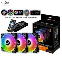 Fan Case Xigmatek Galaxy III Ro BX120 ARGB (EN46119) Pack 3 Fan