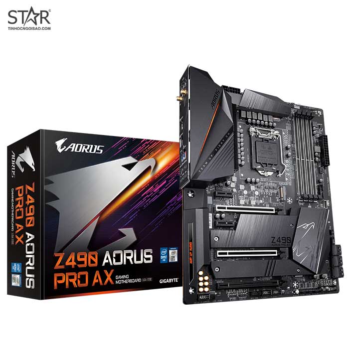 Mainboard Gigabyte Z490 Aorus Pro AX (Z490 AORUS PRO AX) Mainboard Gigabyte Z490 Aorus Pro AX (Z490 AORUS PRO AX)
