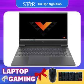 Laptop HP Victus 16-e0177AX (4R0U9PA): AMD R5-5600H, GTX 1650 4G, Ram 8G, SSD NVMe 512G, Win10, Led Keyboard, 16.1”FHD IPS 144Hz (Đen)