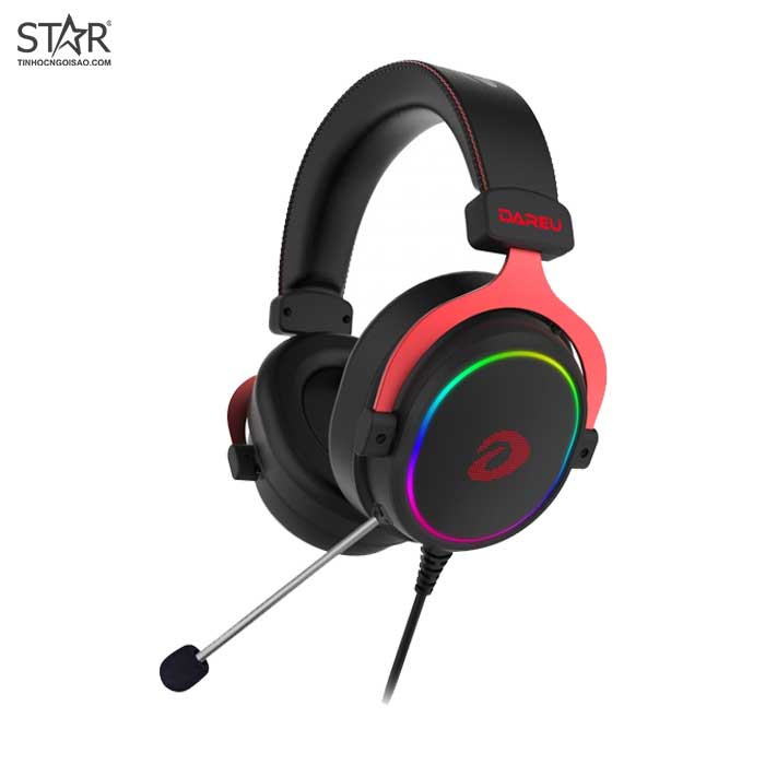 Tai Nghe Dare-U EH925 7.1 Surround Gaming Led RGB (Đỏ Đen) Tai Nghe Dare-U EH925 7.1 Surround Gaming Led RGB (Đỏ Đen)