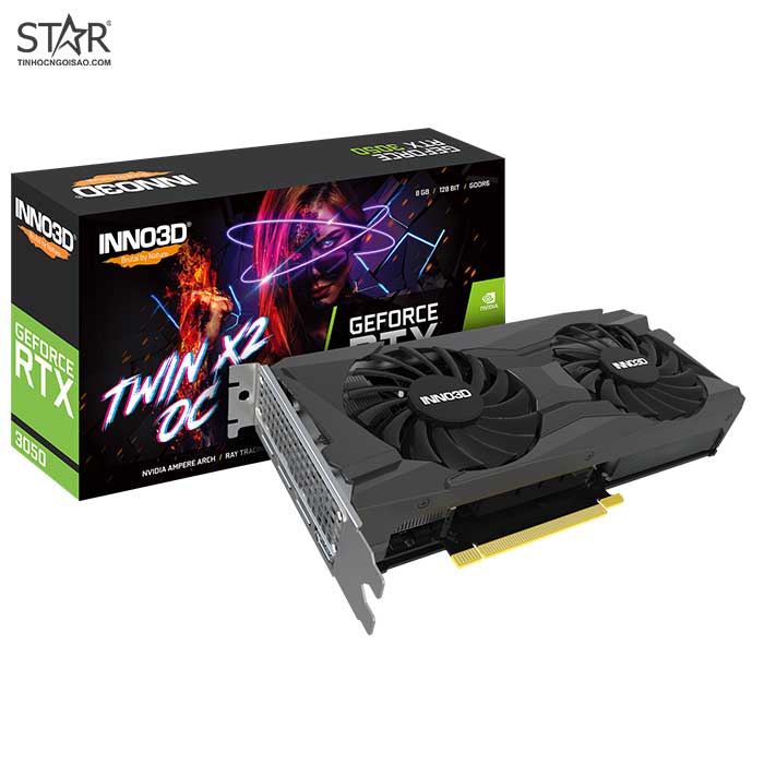 VGA INNO3D RTX 3050 8G GDDR6 Twin X2 OC (N30502-08D6X-11902130) VGA INNO3D RTX 3050 8G GDDR6 Twin X2 OC (N30502-08D6X-11902130)