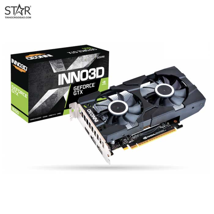 VGA INNO3D GTX 1650 4G GDDR6 Twin X2 OC (N16502-04D6X-1177VA25) VGA INNO3D GTX 1650 4G GDDR6 Twin X2 OC (N16502-04D6X-1177VA25)
