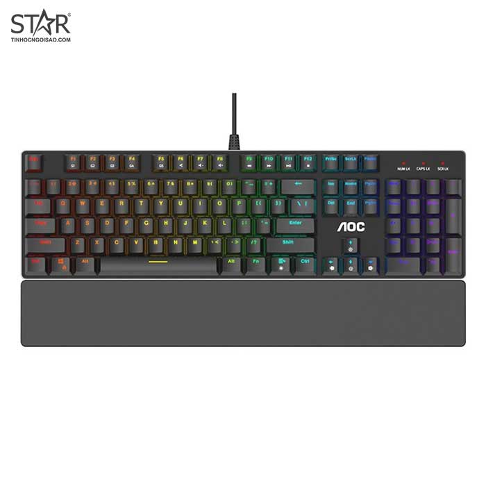 Bàn Phím Cơ AOC GK500 RGB Outemu Gaming Blue Switch (Đen) Bàn Phím Cơ AOC GK500 RGB Outemu Gaming Blue Switch (Đen)