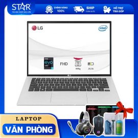 Laptop LG Gram (2021) 14ZD90P-G.AX56A5: I5 1135G7, Intel Iris Xe Graphics, Ram 8G, SSD NVMe 512G, FingerPrint, Led Keyboard, DOS, 14.0”WUXGA IPS (Quartz Silver)