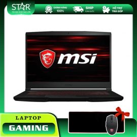 Laptop MSI GF63 Thin 11UC-443VN: I5 11400H, RTX 3050 4G, Ram 8G, SSD NVMe 512G, Win10, Led Keyboard, 15.6”FHD IPS (Đen)