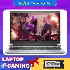 Laptop Dell Gaming G15 Ryzen Edition 5515 (70258049): AMD R7-5800H, RTX 3050 4G, Ram 8G, SSD NVMe 512G, Win10 | Office, RGB Keyboard, 15.6”FHD 120Hz (Phantom Grey)