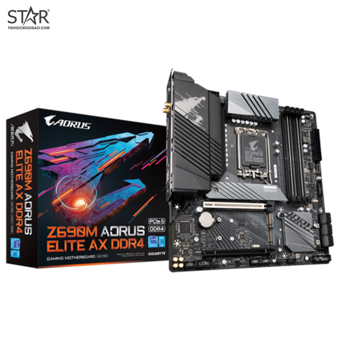 Mainboard Gigabyte Aorus Z690M Aorus Elite AX DDR4 Mainboard Gigabyte Aorus Z690M Aorus Elite AX DDR4