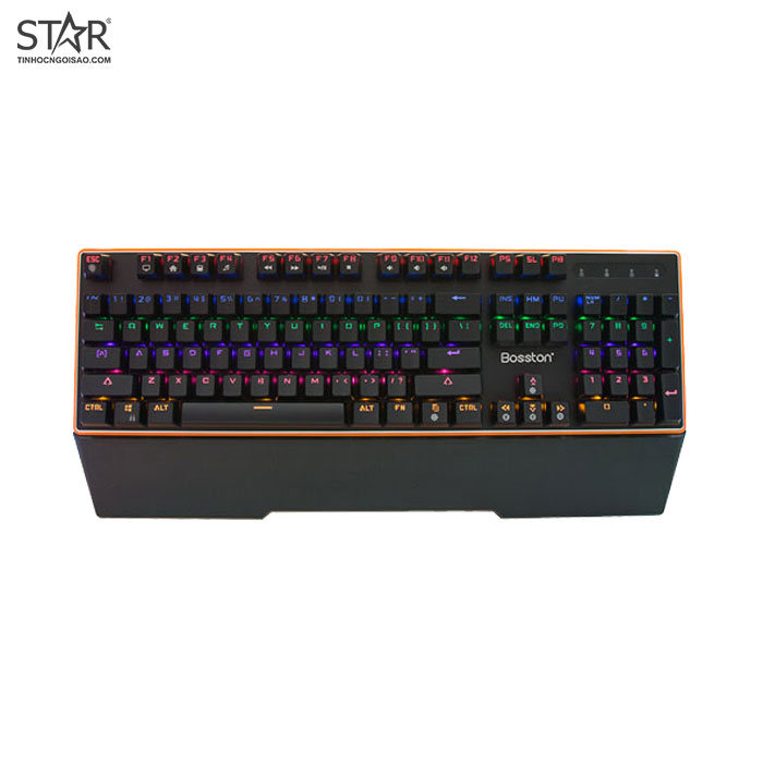 Bàn Phím Cơ Bosston MK919 Rainbow Blue Switch (Đen) Bàn Phím Cơ Bosston MK919 Rainbow Blue Switch (Đen)