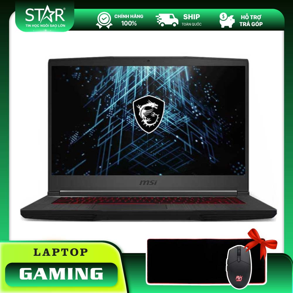 Laptop MSI GF65 Thin 10UE-228VN: I7 10750H, RTX 3060 6G, Ram 16G, SSD NVMe 512G, Win10, Led Keyboard, 15.6”FHD IPS 144Hz (Đen) Laptop MSI GF65 Thin 10UE-228VN: I7 10750H, RTX 3060 6G, Ram 16G, SSD NVMe 512G, Win10, Led Keyboard, 15.6”FHD IPS 144Hz (Đen)