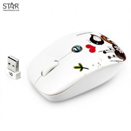 Chuột Văn Phòng Không Dây Newmen F201 (Trắng)
