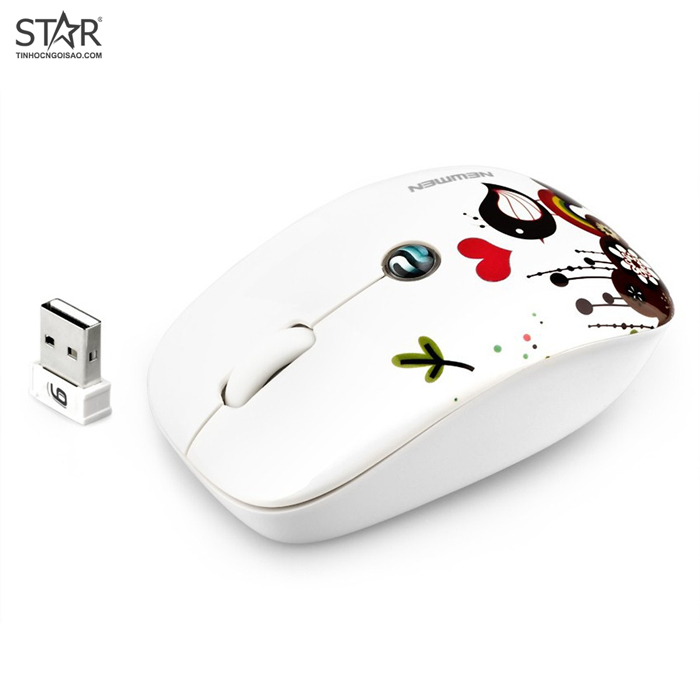 Chuột Văn Phòng Không Dây Newmen F201 (Trắng) Chuột Văn Phòng Không Dây Newmen F201 (Trắng)