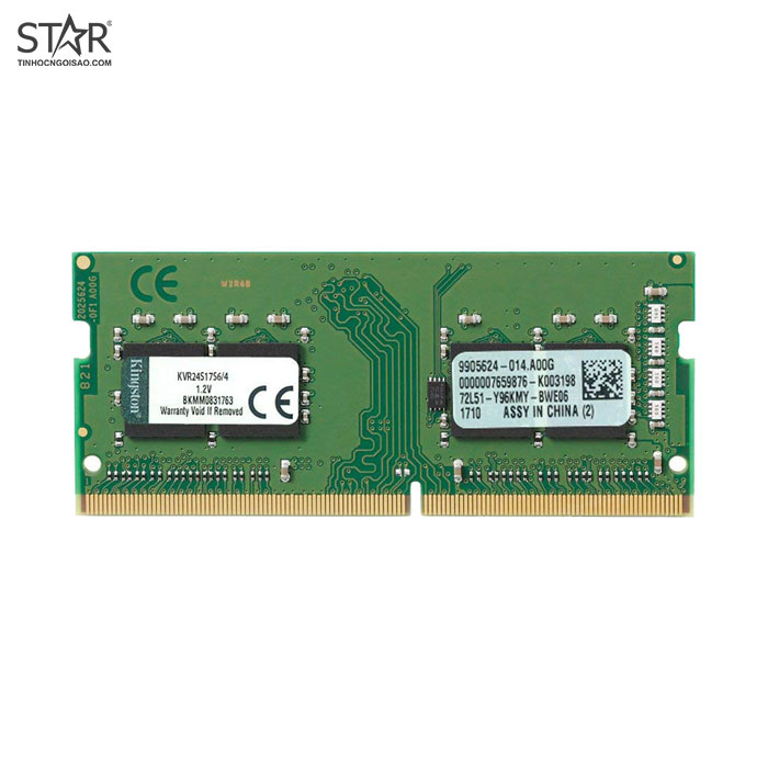 Ram DDR4 Laptop Kingston 4G/2400 (KVR24S17S6/4) Chính Hãng Ram DDR4 Laptop Kingston 4G/2400 (KVR24S17S6/4) Chính Hãng