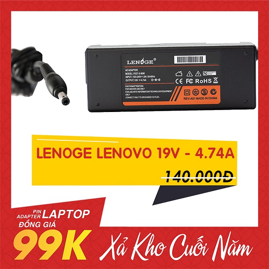 Adapter Laptop Lenoge Lenovo 19V – 4.74A Adapter Laptop Lenoge Lenovo 19V – 4.74A