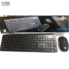 Combo Phím Chuột Không Dây Warship KM600 Chính Hãng (Đen)