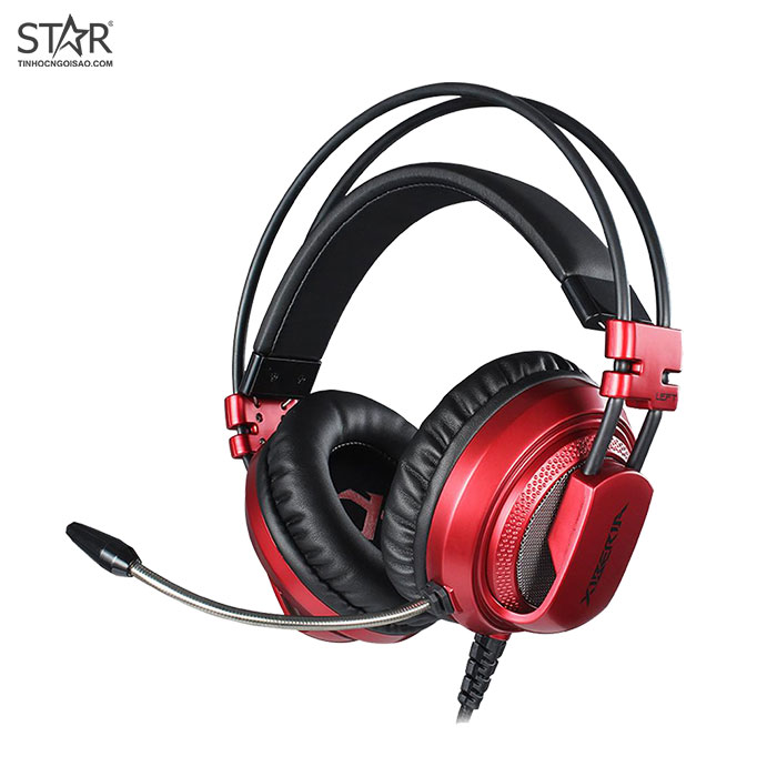 Tai Nghe Xiberia V10 Pro 7.1 Surround Gaming Led RGB (Đỏ/Nâu) Tai Nghe Xiberia V10 Pro 7.1 Surround Gaming Led RGB (Đỏ/Nâu)