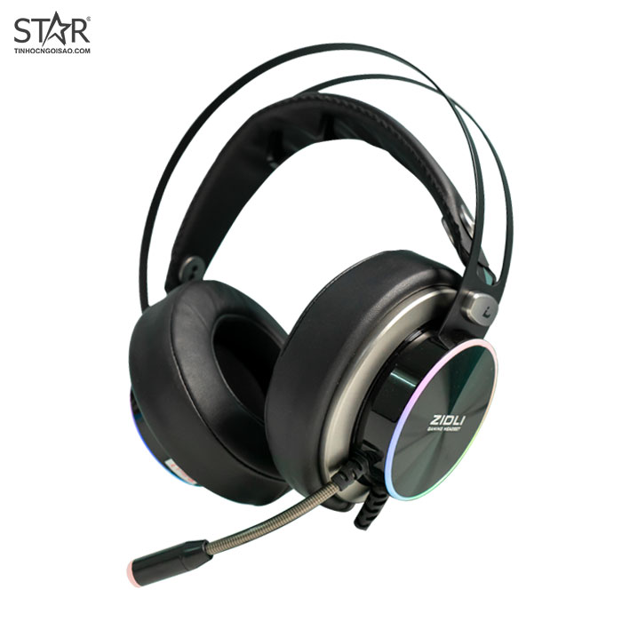 Tai Nghe Zidli ZH20 7.1 Gaming Led RGB (Đen) Tai Nghe Zidli ZH20 7.1 Gaming Led RGB (Đen)