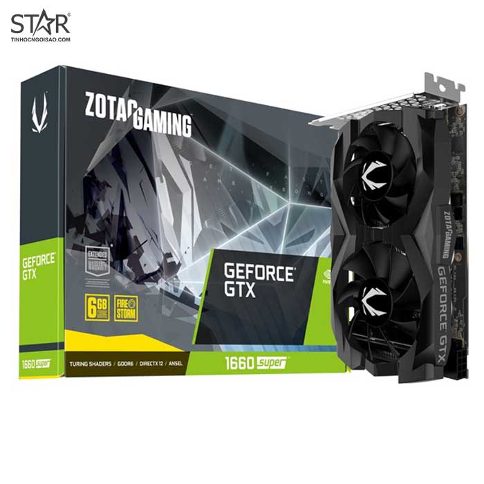 VGA Zotac GTX 1660 Super 6G GDDR6 Twin Fan (ZT-T16620F-10L) VGA Zotac GTX 1660 Super 6G GDDR6 Twin Fan (ZT-T16620F-10L)