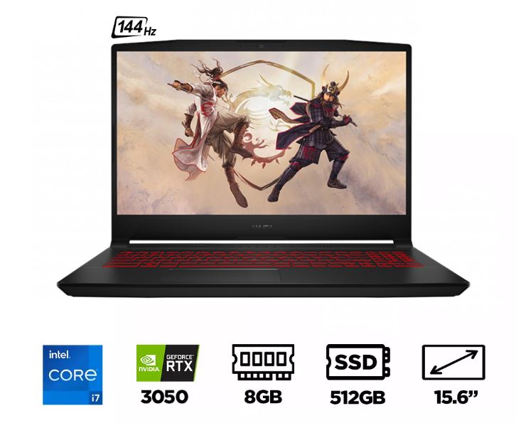 Laptop Gaming MSI Katana GF66 11UC-698VN (i7-11800H, RTX 3050 4GB, Ram 8GB, SSD 512GB, 15.6 Inch IPS 144Hz FHD) Laptop Gaming MSI Katana GF66 11UC-698VN (i7-11800H, RTX 3050 4GB, Ram 8GB, SSD 512GB, 15.6 Inch IPS 144Hz FHD)